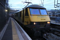Locomotive du Caledonian Sleeper en gare de London Euston