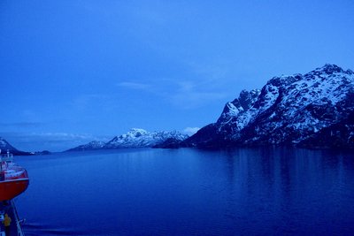 Fjord des Lofoten depuis le Hurtigruten