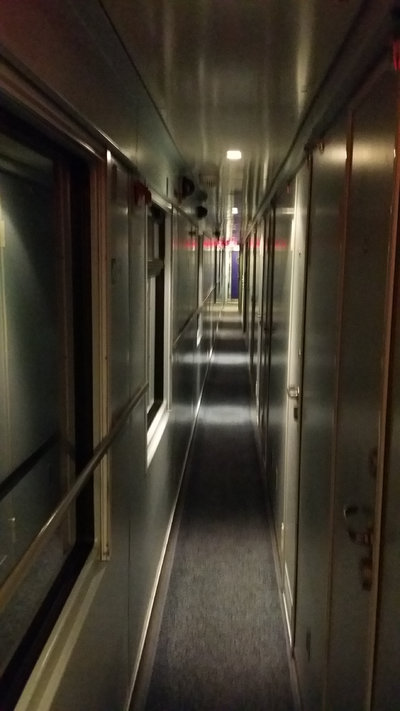 Couloir du train de nuit