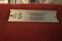 Siège non réservé à bord du train Zagreb ➔ Belgrade