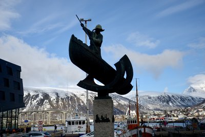 Statue à Tromsø