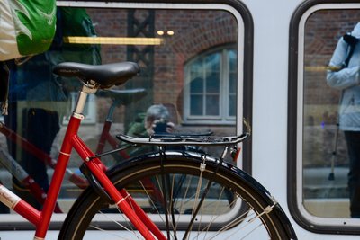 Vélo et train à Copenhague (Danemark)
