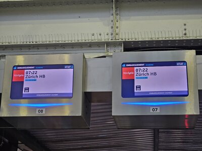 Départ 7h22
