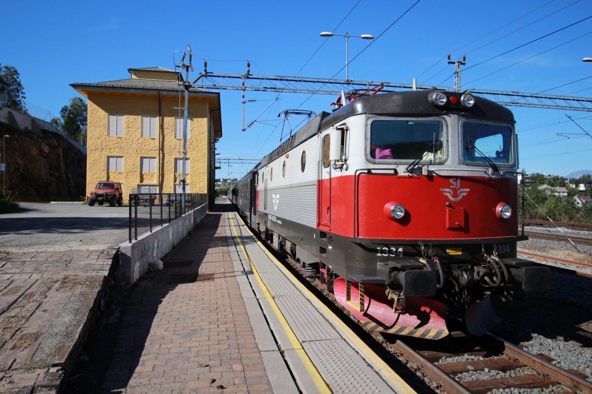 Locomotive du train de nuit Stockholm Narvik