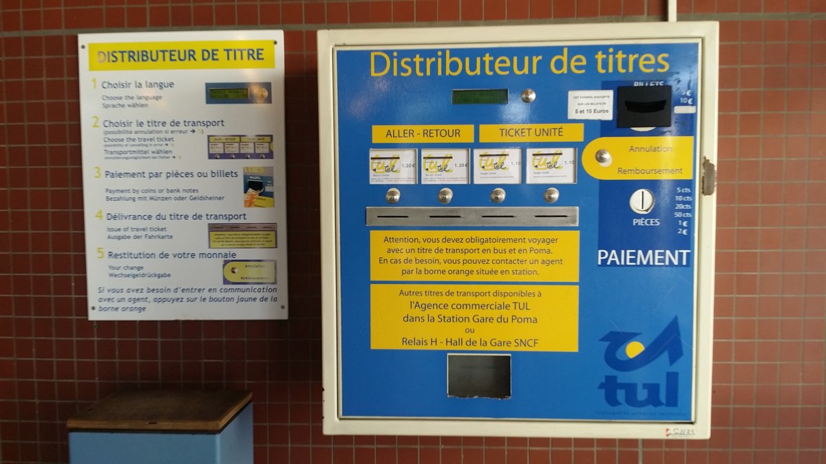Distributeur de tickets