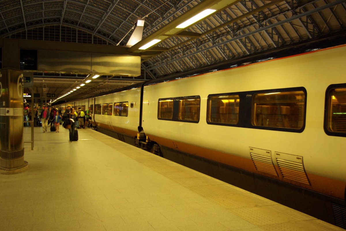 Ancienne rame Eurostar e300 à St Pancras