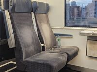 Sièges duo en seconde classe à bord du train Zurich Milan
